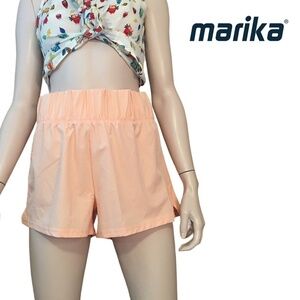 MARIKA Fitness Shorts Active wear Yoga Beach Athletic Versatile Pretty in Peach
